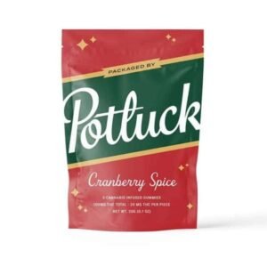 Potluck Gummies: Cranberry Spice 100 MG THC